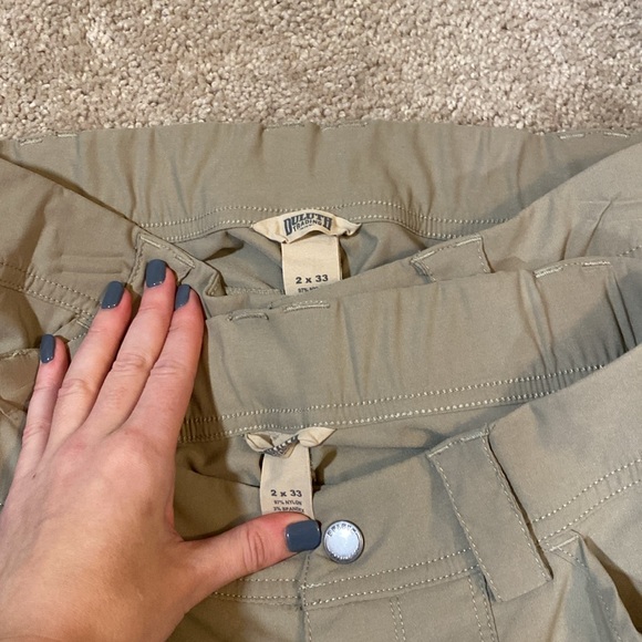 Duluth trading company tan dry on the fly slim leg pants - Picture 4 of 4